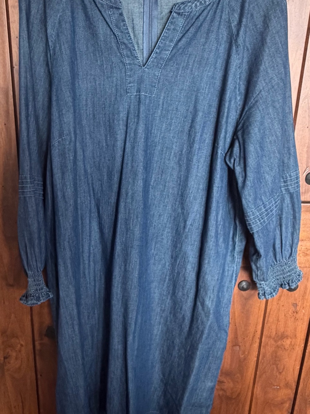 Talbots Indigo Blue Denim Tank Dress